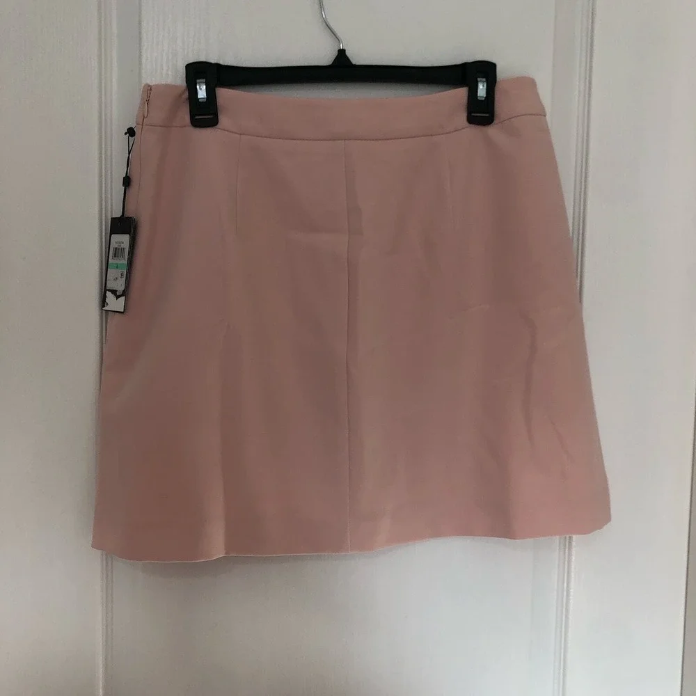 Tommy Hilfiger TH Flex Pink Mini‎ Skirt H31SA346 Career Stretch Pockets Size 8
